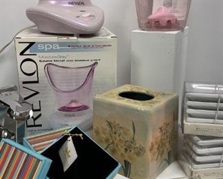 Revlon Facial Spa, Baekgaard Trinket Boxes, Soy Dishes, More