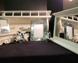 Shabby Chic Shelving and Celestial Picture Frames