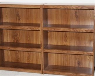 Nice book Solid Oak storage shelf units.