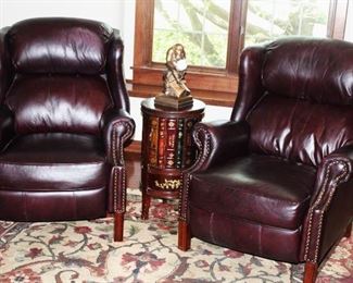 Nice Leather Studded Recliners