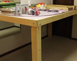 Train Table W/ Collectible Trains