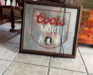 Vintage Coors Light lighted sign