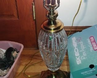 VINTAGE WATERFORD CRYSTAL LAMP