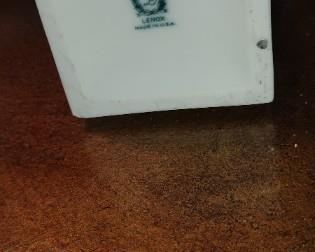 ANTIQUE GREEN MARK LENOX DECO BUST HEAD VASE, WALL POCKET