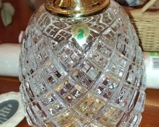 VINTAGE WATERFORD CRYSTAL PINEAPPLE LAMP 