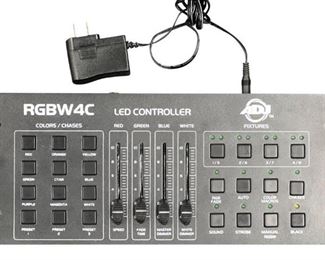 American DJ LED Controller RGB/RGBW/RGBA LED DMX Lighting Controller | RGBW4C

LED controller 6x13” Compact DMX512 controller for RGB, RGBW and RGBA LED fixtures Control up to 8 individual fixtures or fixture groups 3 user programmable color preset, direct access buttons 9 Color preset/Chase program direct access buttons Color Macro playback mode