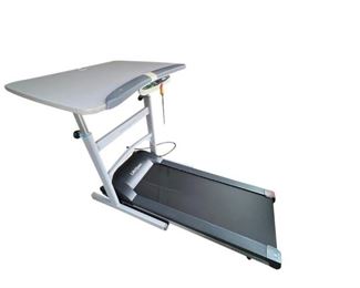 Life span treadmill desk DT – 5 33x49x49" 48" Desktop | Charcoal Manual-Height-Adjustable Frame | Perfect for Work or Home Office