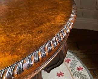 Mainland-Smith Flame Mahogany Entry Table. Measures 48" D x 35" H. Photo 2 of 5.