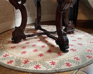 Mainland-Smith Flame Mahogany Entry Table. Measures 48" D x 35" H. Photo 3 of 5.