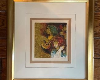 Alvar, "The Singer" #5. Signed & Numbered Lithograph. Circa 1968. Photo 1 of 2.