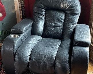MCM Style Leather Recliner.