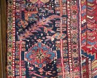 Antique Wool Heriz Rug. Measures 9' 10" x 13' 10.” Photo 6 of 6.