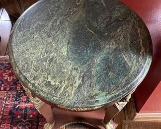 Louis XV / Regency Style Marble Top Table with Ormolu. Photo 3 of 3.