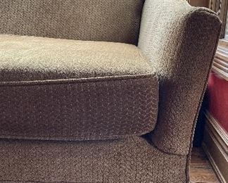 Century Daybed with Carved Oak Frame and Finials. Measures 90" W x 42" D. Photo 3 of 7.