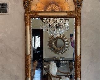 Antique Regency Style Mirror. Measures 38.5" x 77." Photo 1 of 3.