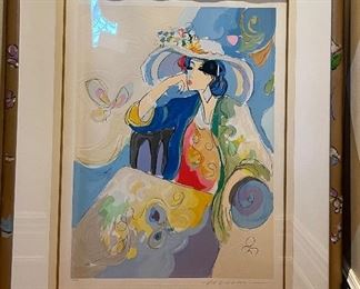 Maimon, "Marie" Signed & Numbered Serigraph. No: 114/295. Measures 23" W x 31" H Unframed. Photo 1 of 4.