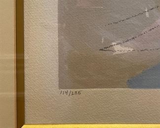 Maimon, "Marie" Signed & Numbered Serigraph. No: 114/235. Measures 23" W x 31" H Unframed. Photo 2 of 4.