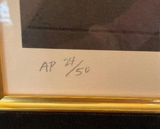 Frederick Phillips, "Reverie," Signed & Numbered Lithograph. AP 24/50. Measures 36" x 36." Photo 2 of 3.