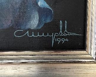 Irises. Signed by Artist. Photo 2 of 2.