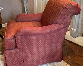 Pair of Britt Carter Upholstered Club Chairs. Each Measures 32" W x 38" D. Photo 2 of 4.