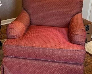 Pair of Britt Carter Upholstered Club Chairs. Each Measures 32" W x 38" D. Photo 1 of 4.