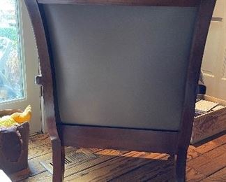 Hair-On-Hide Upholstered Arm Chair. Measures 27" W x 38" D. Photo 2 of 4.