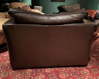 Leather Oversize Swivel Chairs / Home Theatre Chairs -2 Available. Each Measures 48" W x 37" D. Photo 3 of 3.