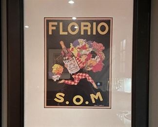 Florio S.O.M. Framed Poster.