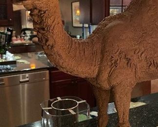 Camel Statue. Measures Approximately 24" W x 24" H. Photo 2 of 2.