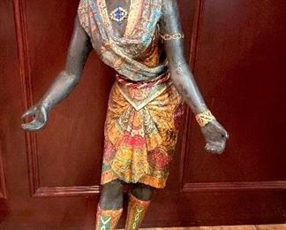 Female Statue. Measures Approximately 36" H.