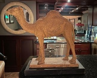 Camel Statue. Measures Approximately 24" W x 24" H. Photo 1 of 2.