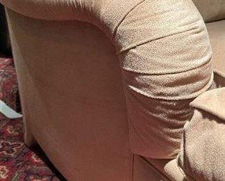 Ultra-Suede Upholstered Chaise Lounger - 2 Available. Each Measures 36" W x 60" D. Photo 2 of 2.