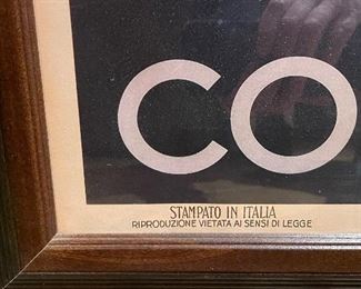 Antique Leonetto Cappiello Poster, Contratto. Measures 23" x 34" Unframed. Photo 2 of 3.