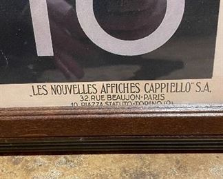 Antique Leonetto Cappiello Poster, Contratto. Measures 23" x 34" Unframed. Photo 3 of 3.