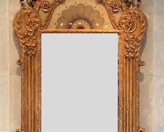Antique Regency Style Mirror. Measures 92" x 32" W. Photo 1 of 3.