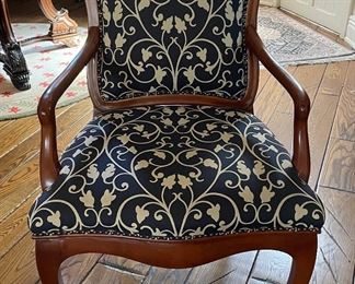 Set of 2 Upholstered Arm Chairs. Photo 1 of 4.