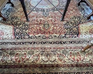 Vintage Hand-Knotted Romanian Rug. Measures 15' 7" x 12' 2". Photo 1 of 4.