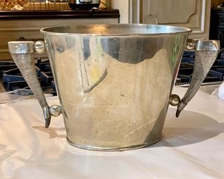 Ralph Lauren Horn Handle Ice Bucket. Photo 1 of 2.