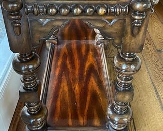 Maitland-Smith Reproduction Jacobean-Style Carved Walnut Console. Photo 3 of 3.