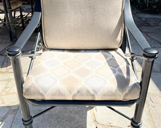 Williams Patio Outdoor Dining Set. Measures 84" L. And Sample of Outdoor Umbrellas. Photo 4 of 5.