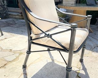 Williams Patio Outdoor Dining Set. Measures 84" L. And Sample of Outdoor Umbrellas. Photo 5 of 5.