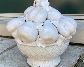 White Porcelain Fruit Topiary.
