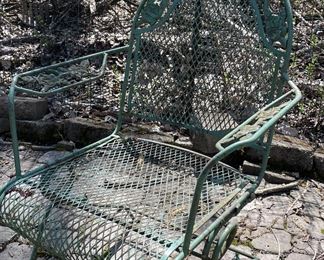 Set of 4 Vintage Woodard Springer Rockers. Photo 1 of 3.