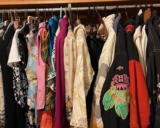 Sample of Vintage Clothing including Bogner Ski Jackets.