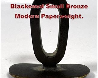 Lot 669 CARL AUBOCK Blackened Small Bronze Modern Paperweight. 
