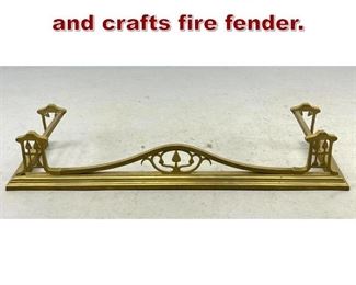 Lot 746 Vintage English Arts and crafts fire fender. 