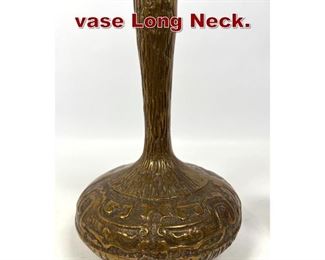 Lot 772 Bronze Modernist vase Long Neck.