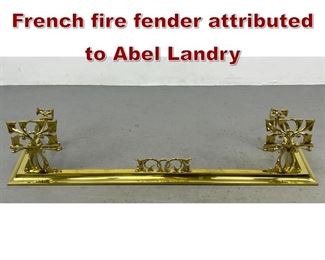 Lot 805 Vintage Art nouveau French fire fender attributed to Abel Landry
