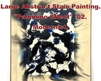 Lot 812 MARSHALL Signed Large Abstract Stain Painting. Palomino Effect 02. Modernist. 