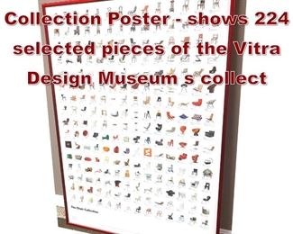 Lot 836 Vitra The Chair Collection Poster  shows 224 selected pieces of the Vitra Design Museum s collect